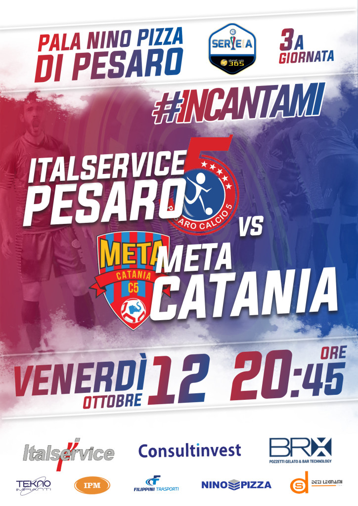 3 Italservice Pesaro-Meta Catania locandina