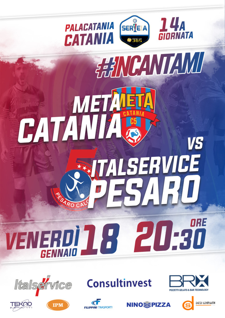 14 Meta Catania-Italservice Pesaro Locandina