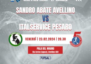 Sandro Abate-Italservice Pesaro: domani alle 20.30 ad Avellino è scontro-playoff
